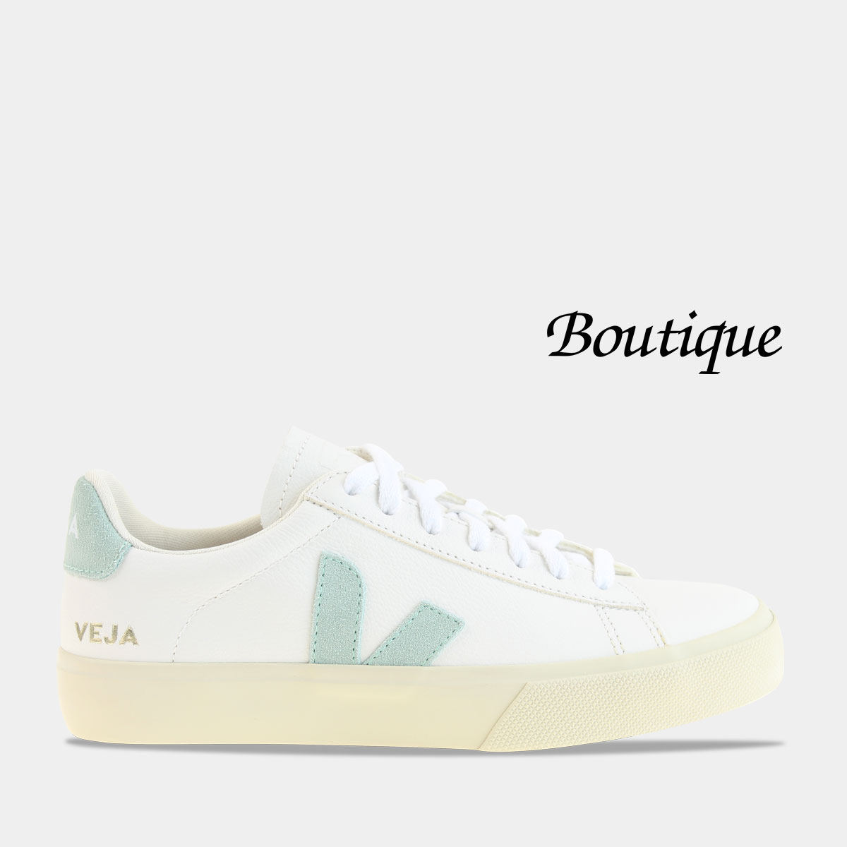 Veja Campo Chromefree Leather White/ Green dames sneakers product