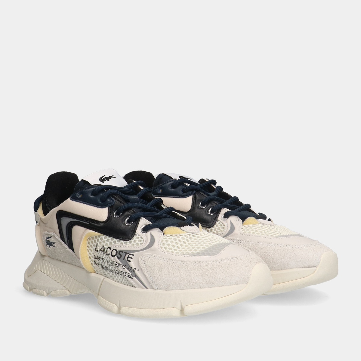 Lacoste L003 NEO 123 1 SMA Offwhite heren sneakers
