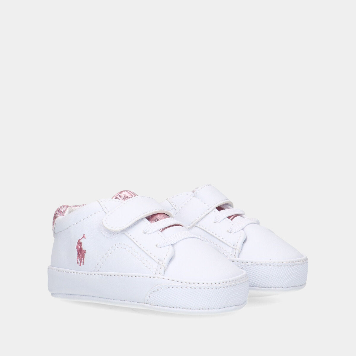 Polo Ralph Lauren Theron V Ps Layette White / Pink Glitter baby sneakers
