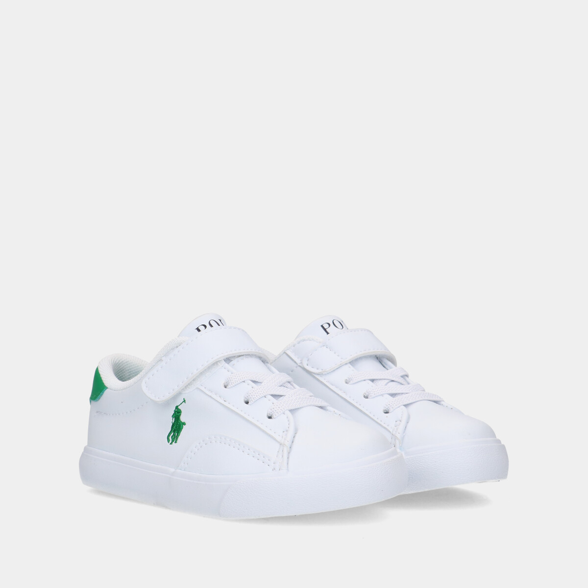 Polo Ralph Lauren Theron V PS White / Green peuter sneakers
