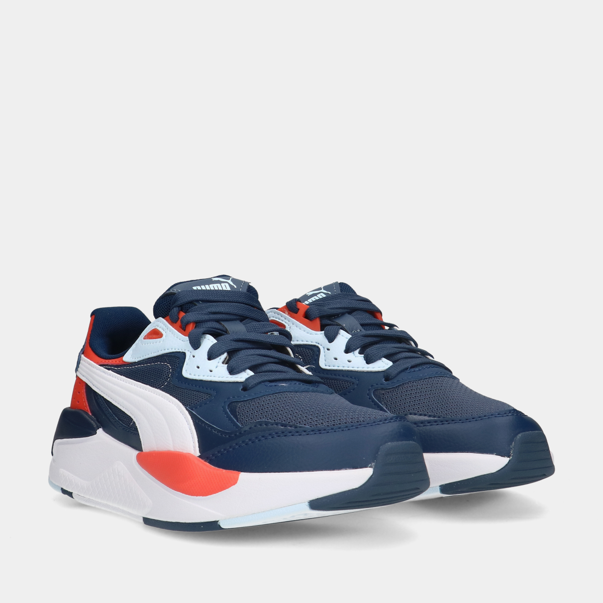 Puma X-Ray speed Inky Blue/White Persian kinder sneakers.