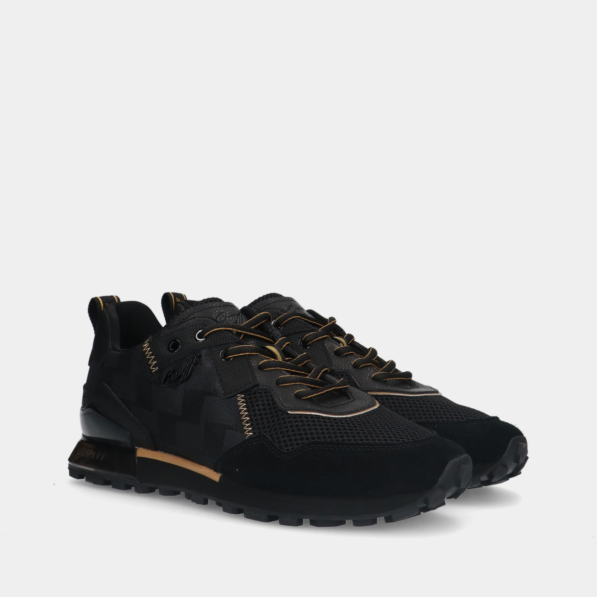 Cruyff Superbia Black/ Gold heren sneakers