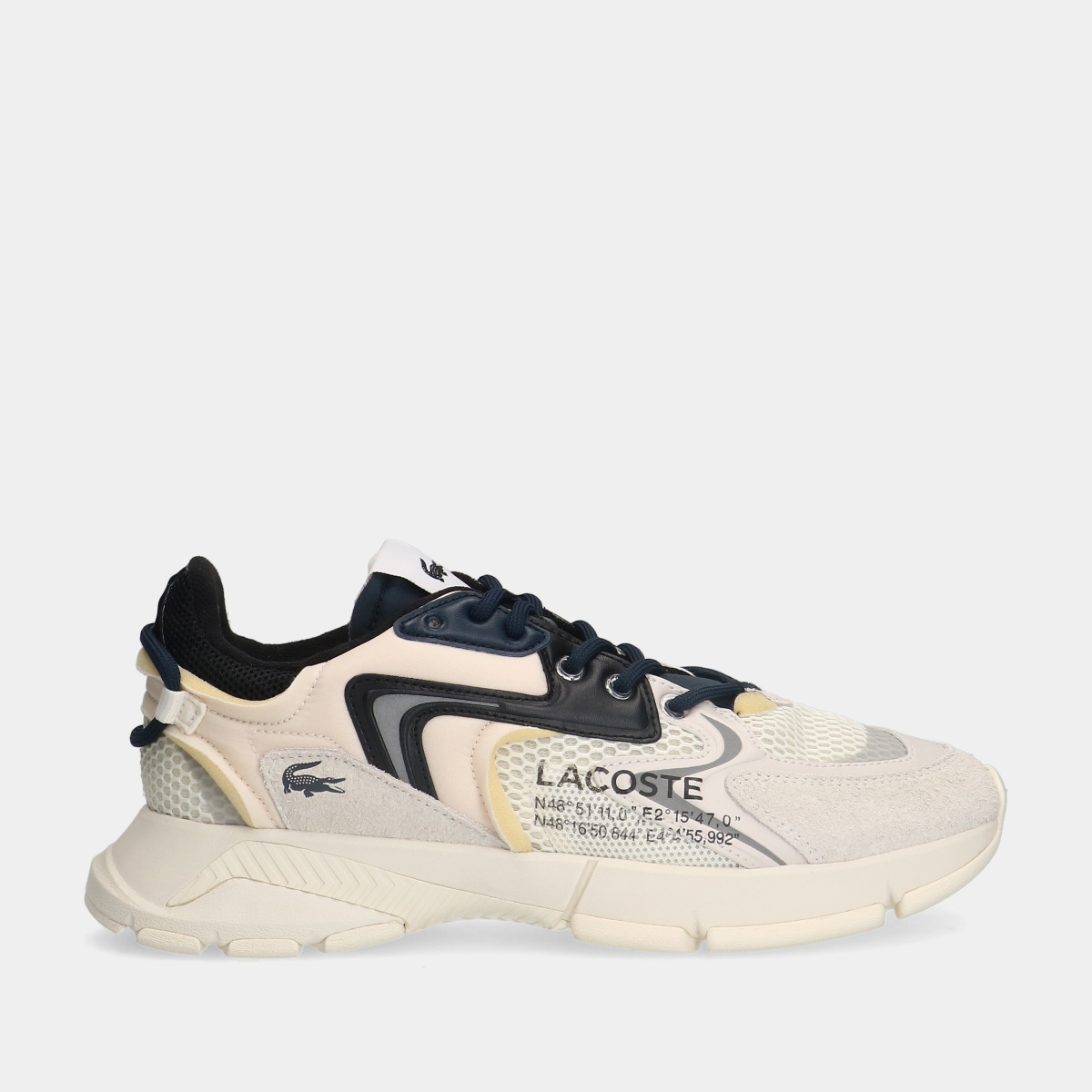 Lacoste L003 NEO 123 1 SMA Offwhite heren sneakers