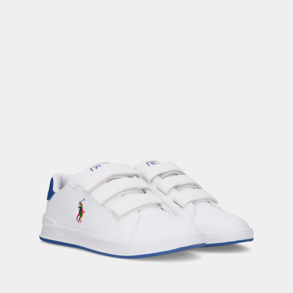 Polo Ralph Lauren Heritage Court II EZ White / Royal kleuter sneakers
