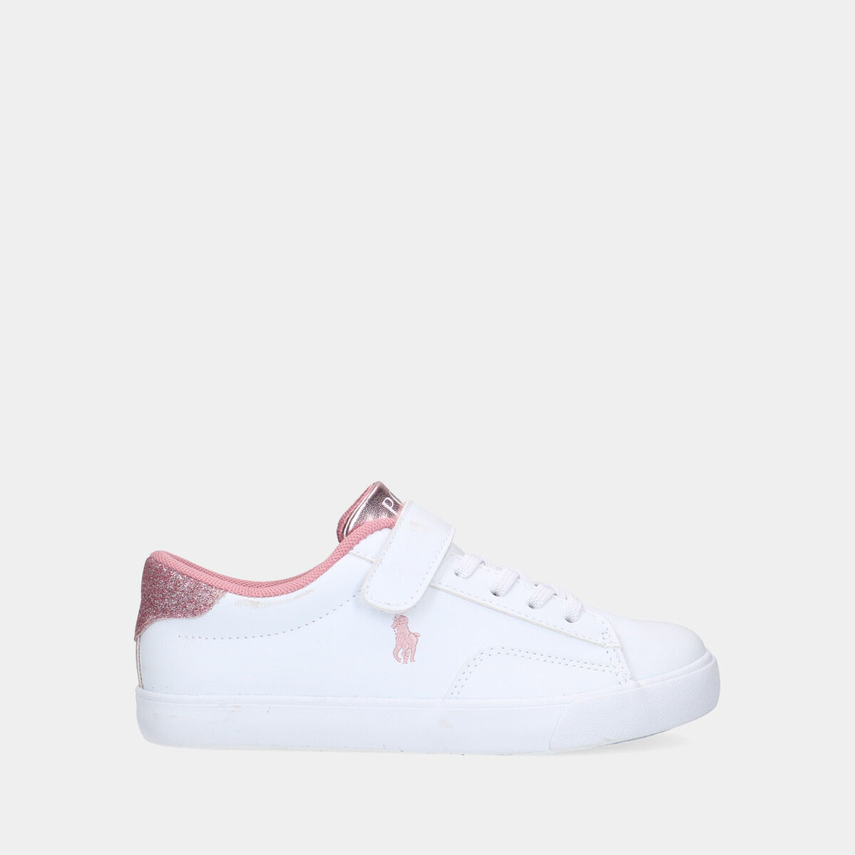 Polo Ralph Lauren Theron V PS White / Pink kleuter sneakers 
