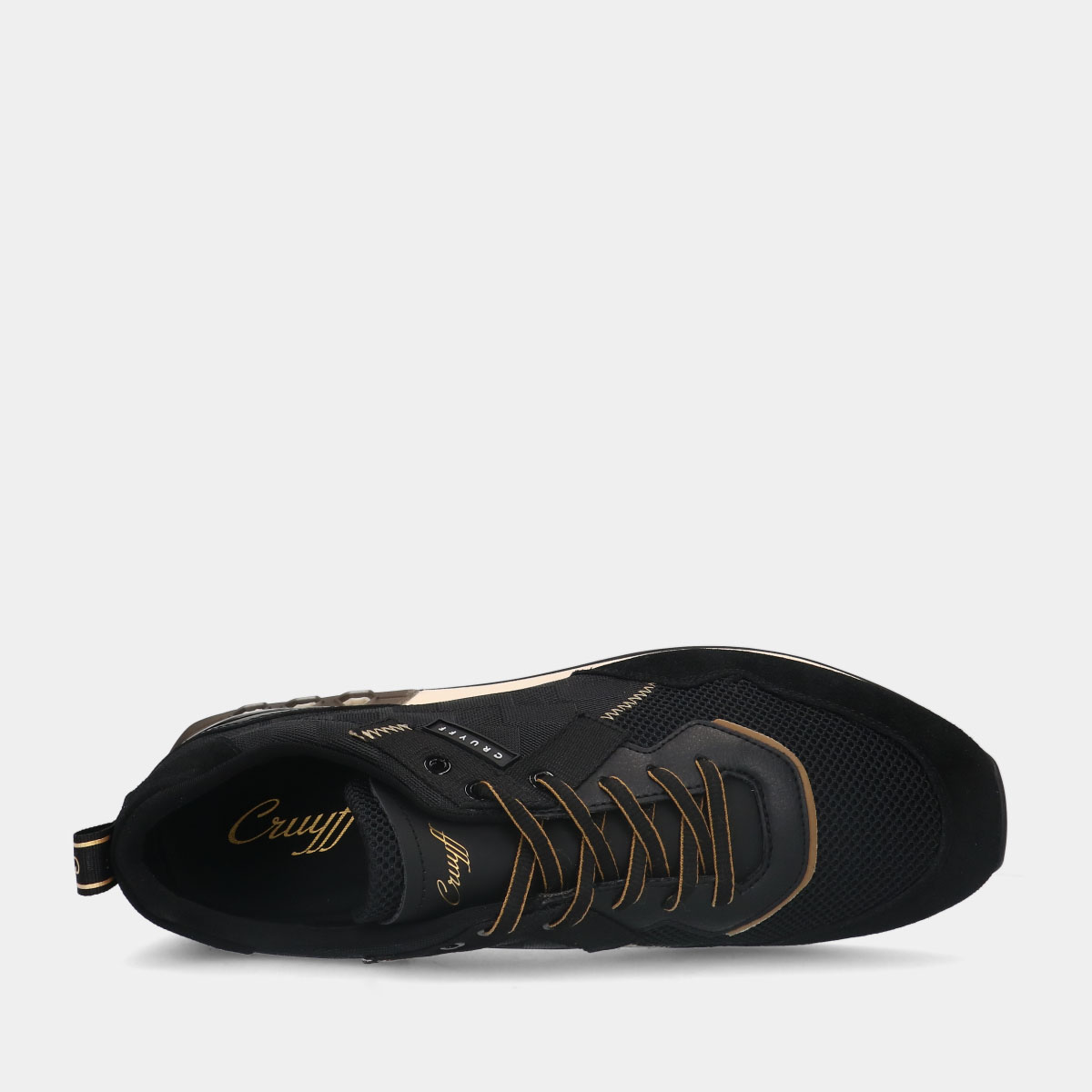 Cruyff Superbia Hex Black/Gold heren sneakers
